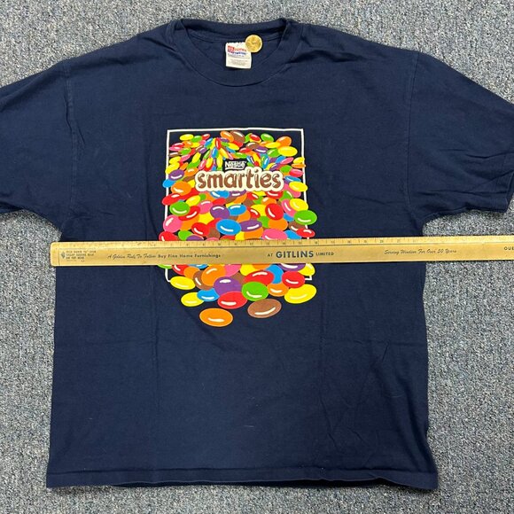 Vintage 90s SMARTIES Nestle Promo Sz XL T Shirt - Picture 4 of 9